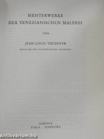 Meisterwerke der venezianischen malerei