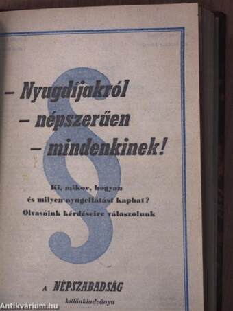 Az új lakásügyi rendelkezések/Nyugdíjakról népszerűen mindenkinek!