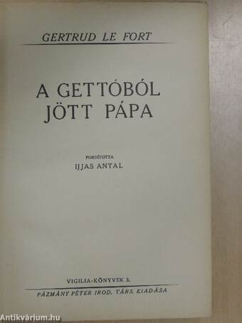 A gettóból jött pápa