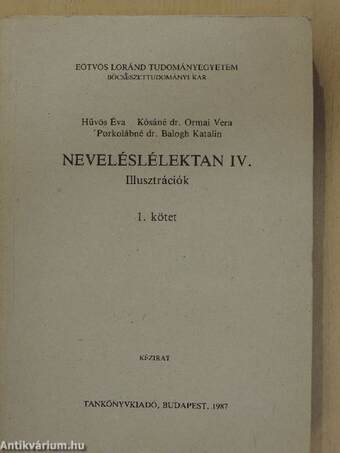 Neveléslélektan IV/1-2.