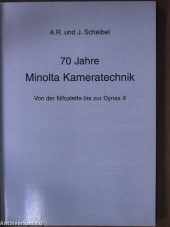 70 Jahre Minolta Kameratechnik