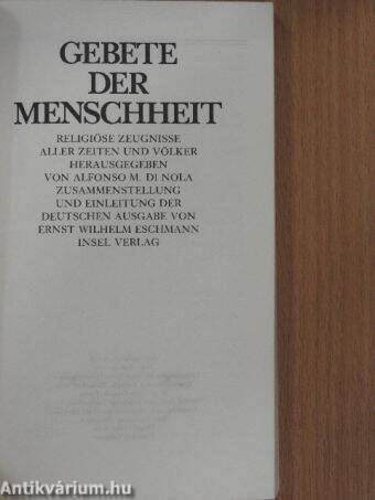 Gebete der Menschheit