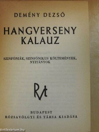 Hangverseny kalauz