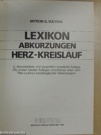 Lexikon Abkürzungen Herz-Kreislauf