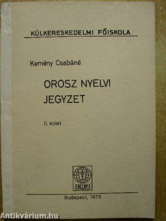 Orosz nyelvi jegyzet II.