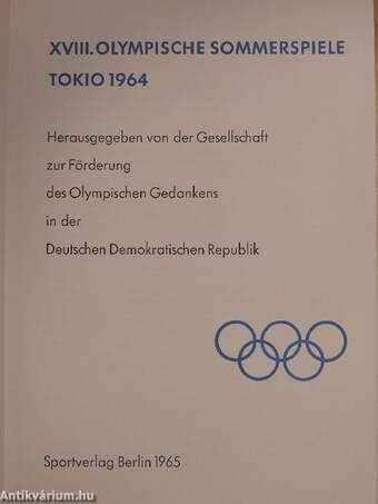 XVIII. Olympische Spiele Tokio 1964