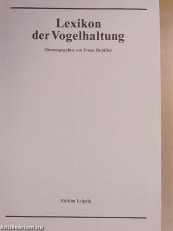 Lexikon der Vogelhaltung