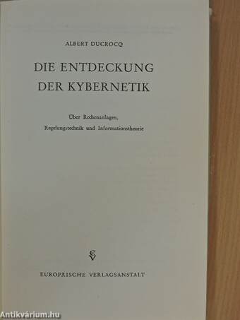 Die Entdeckung der Kybernetik