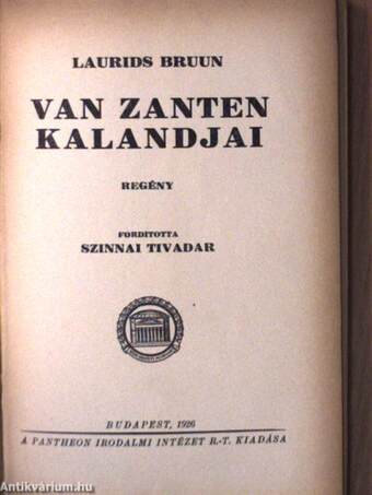 Van Zanten kalandjai