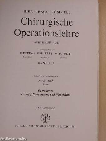 Chirurgische Operationslehre 2/II.