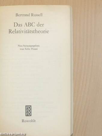 Das ABC der Relativitätstheorie