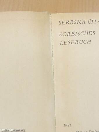 Sorbisches Lesebuch