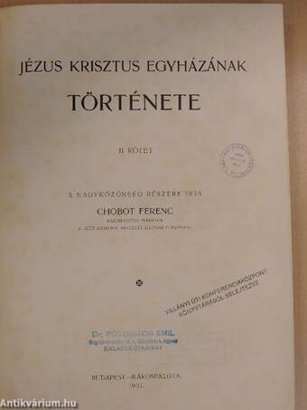 Jézus Krisztus Egyházának története II. (töredék)