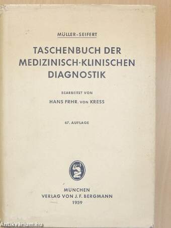 Taschenbuch der Medizinisch-Klinischen Diagnostik