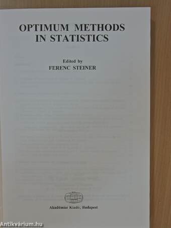 Optimum Methods in Statistics