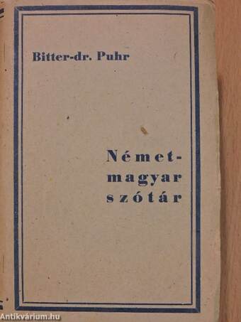 Német-magyar és magyar-német szótár I-II.