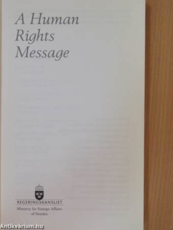 A Human Rights Message