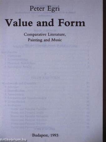 Value and Form