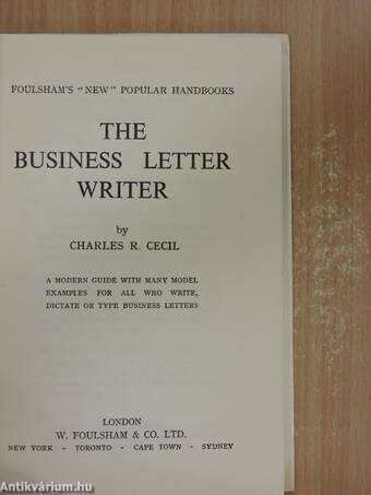 The Business Letter Writer