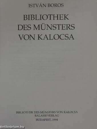 Bibliothek des Münsters von Kalocsa