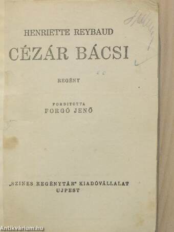 Cézár bácsi