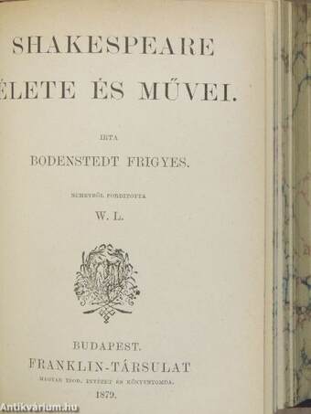 Laokoon vagy a festészet és költészet határairól/Aristophanes/Shakespeare élete és művei/Moliére/Sand György/B. Eötvös József/A költészetről