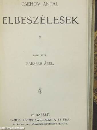 Falusi asszonyok és egyéb elbeszélések/In der Dämmerung (gótbetűs)/Weiberregiment. In der Verbannung. Irrwisch (gótbetűs)/Elbeszélések/Csehov Antal beszélyei és rajzai