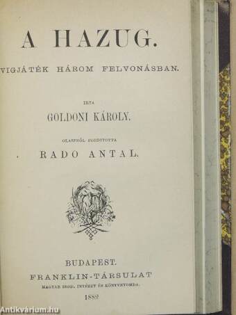 Der Fächer (gótbetűs)/A hazug/A jótékony zsémbes