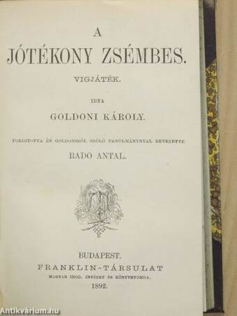 Der Fächer (gótbetűs)/A hazug/A jótékony zsémbes