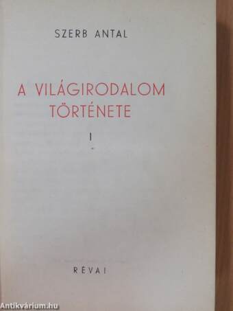 A világirodalom története I. (töredék)