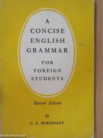 A Concise English Grammar for Foreign Students