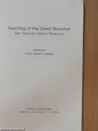 Teaching of the Great Mountain