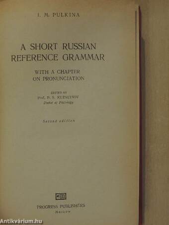 A Short Russian Reference Grammar