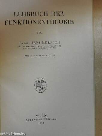 Lehrbuch der Funktionentheorie