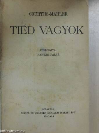 Tiéd vagyok