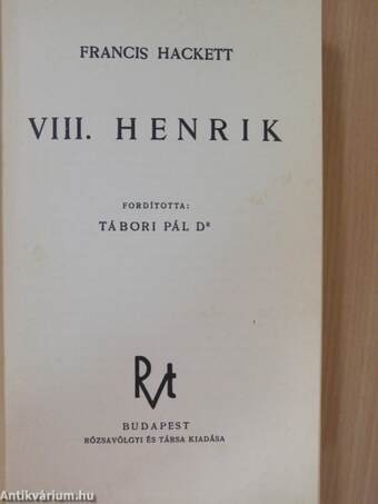 VIII. Henrik