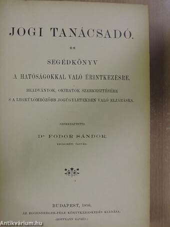 Jogi tanácsadó