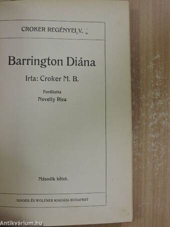 Barrington Diána I-III.