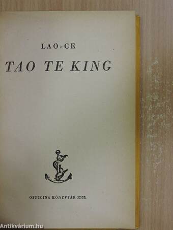 Tao Te King