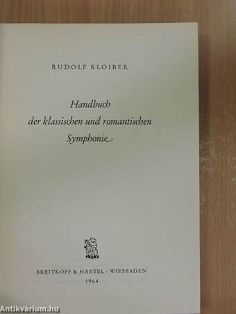 Handbuch der klassischen und romantischen Symphonie