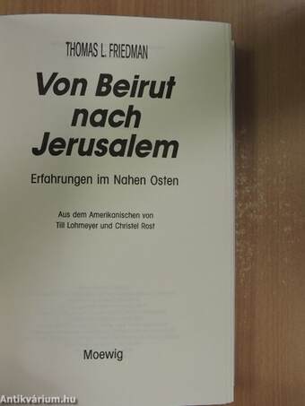 Von Beirut nach Jerusalem