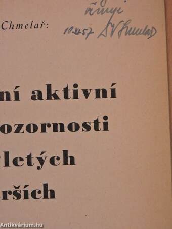 Vyvoj trvání aktivní optické pozornosti detí 12letych a starsích (dedikált példány)