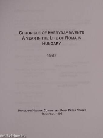 Chronicle of Everyday Events, 1997