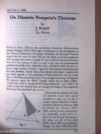 Octogon Mathematical Magazine April 1994