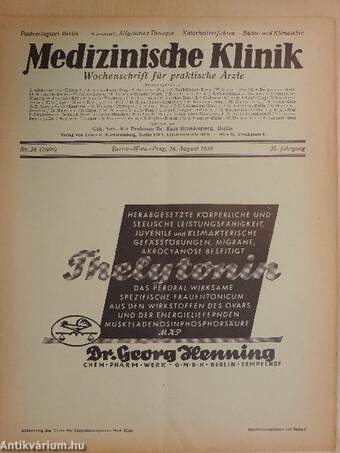 Medizinische Klinik 34/1939.