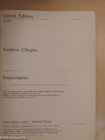 Frédéric Chopin - Impromptus