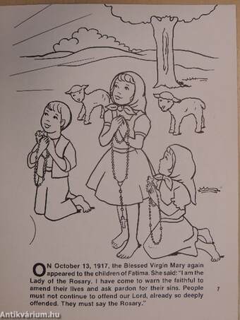 Coloring Book about The Rosary