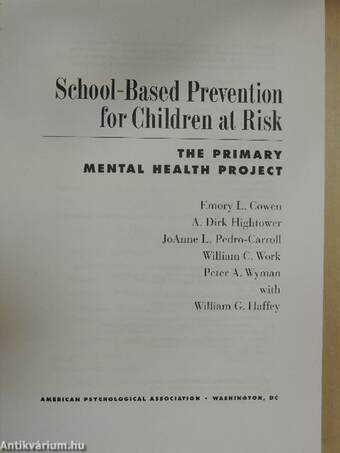 School-Based Prevention for Children at Risk