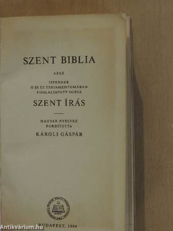 Szent Biblia