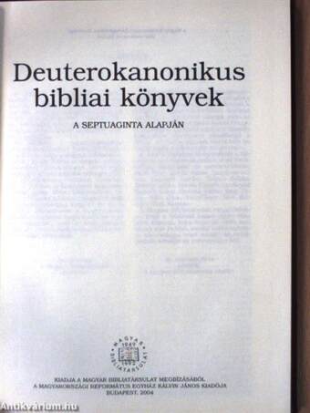 Deuterokanonikus bibliai könyvek